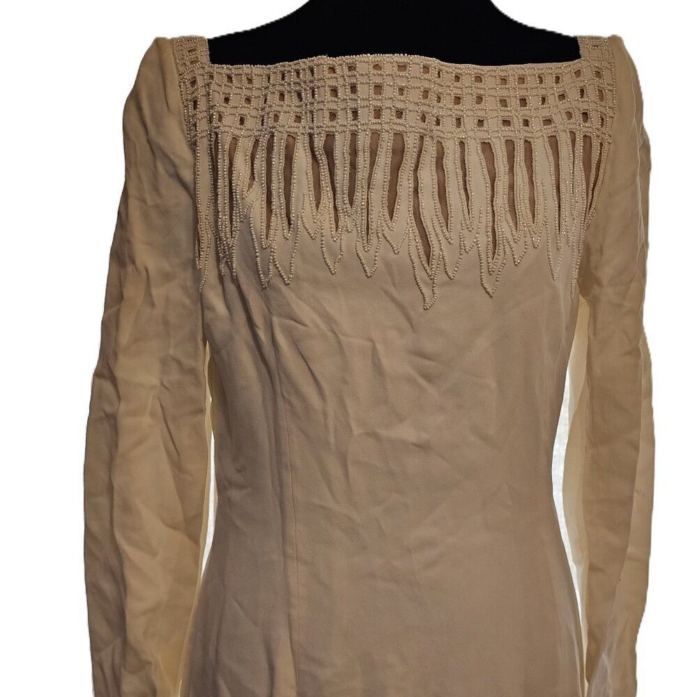 The Floranna Beige Wedding‎ Dress in size 14